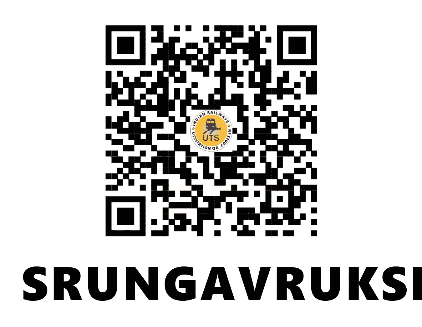 UTS QR Code for SRUNGAVRUKSHAM - SGKM (SC - ANDHRA PRADESH)